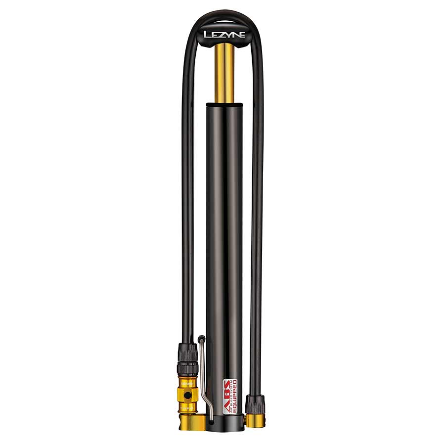 Lezyne Micro Floor Drive HV frame pump in silver, compact design, no gauge, suitable for high-volume bicycle tire inflation.