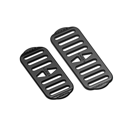 Lezyne mounting strap strip for radar drive light, lightweight bike accessory, 95x37mm or 109x37mm in black or gray.