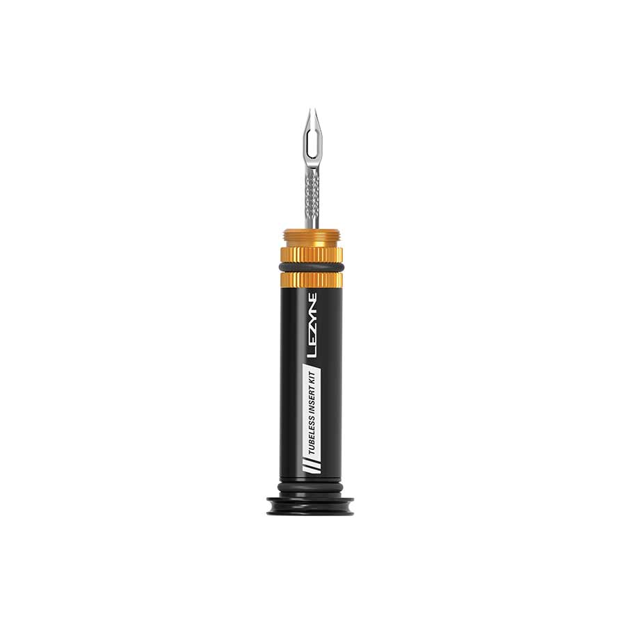 Lezyne multi-tools bar insert repair kit with 10 black repair tools for bike maintenance and quick fixes.