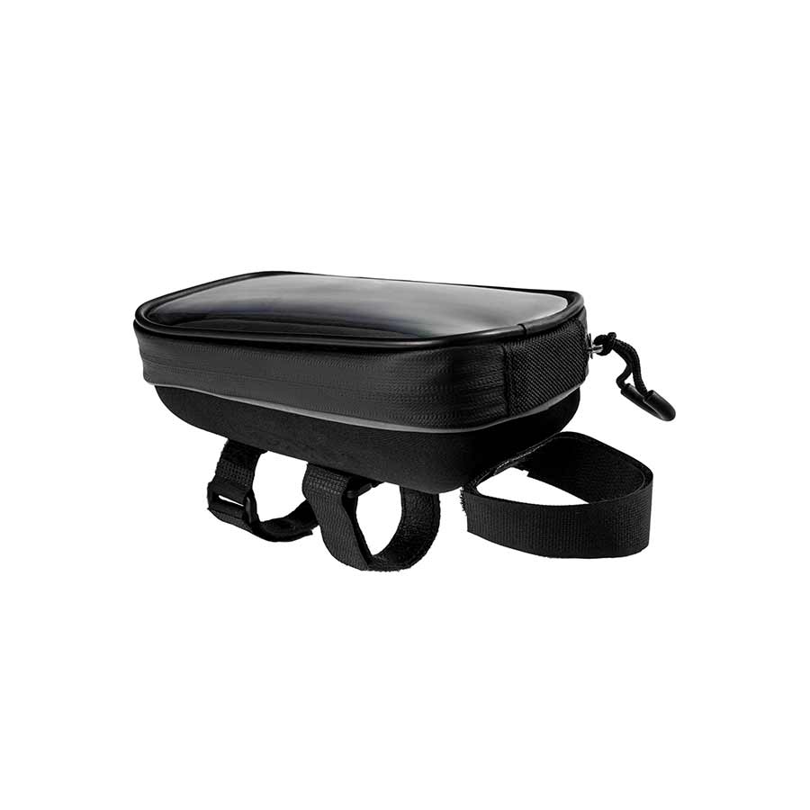 Lezyne Smart Energy Caddy top tube bag with storage for nutrition and smartphone, designed for cycling bikes.