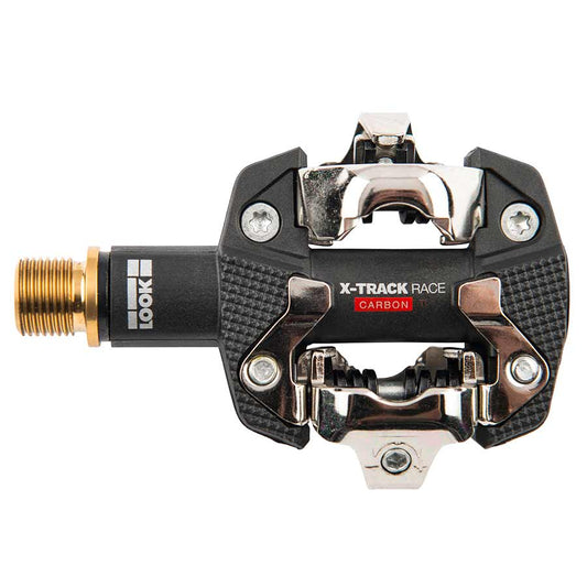 Look, X-Track Race Carbon Ti, MTB Clipless Pedals, Carbon body, Titanium axle, 9/16'', Black