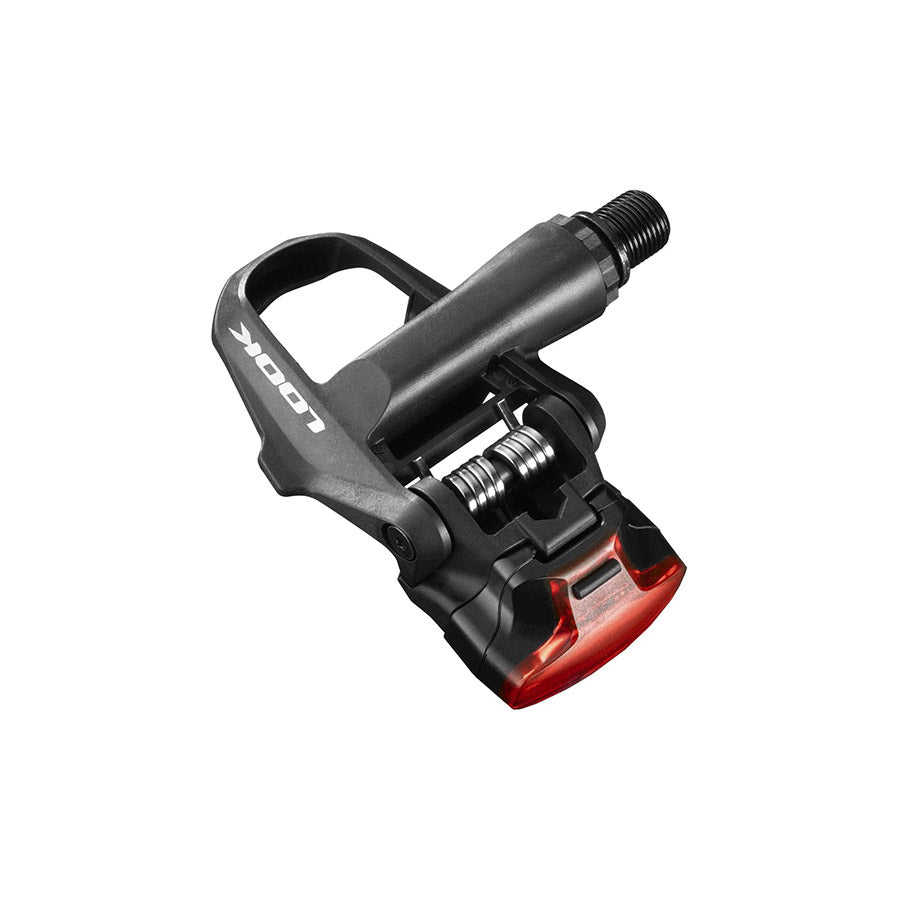 Look KEO 2 MAX Vision clipless road pedals with composite body and Cr-Mo spindle, black pair for cycling.