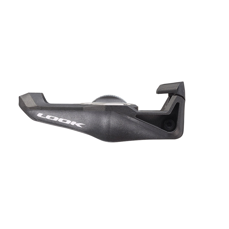 Look Keo Blade Ceramic 12 clipless road pedals with carbon body and 56mm spindle, black pair for cycling.