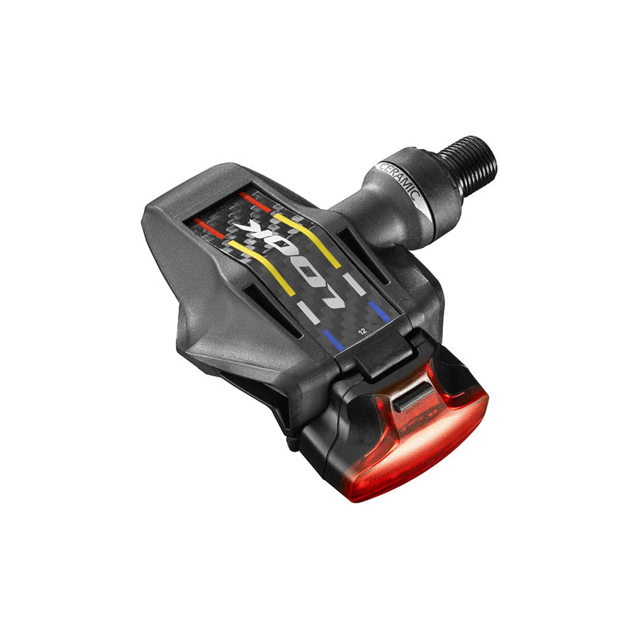 Look Keo Blade Ceramic Vision 12 clipless road pedals with carbon body, spindle, and black finish, designed for high-performance cycling.