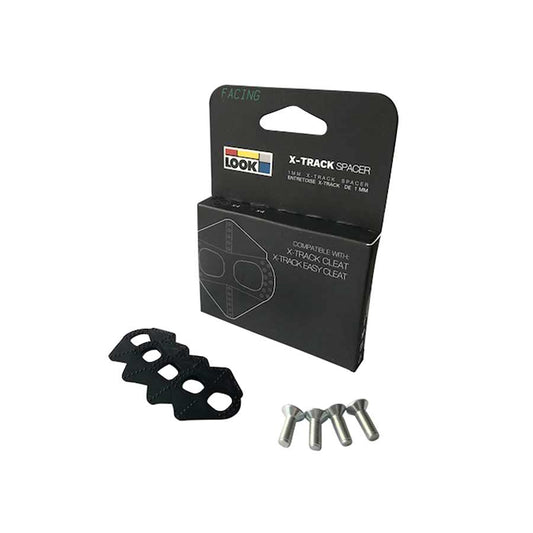 Look X-Track 1mm spacer for pedal parts, small black metal component used to adjust pedal positioning.