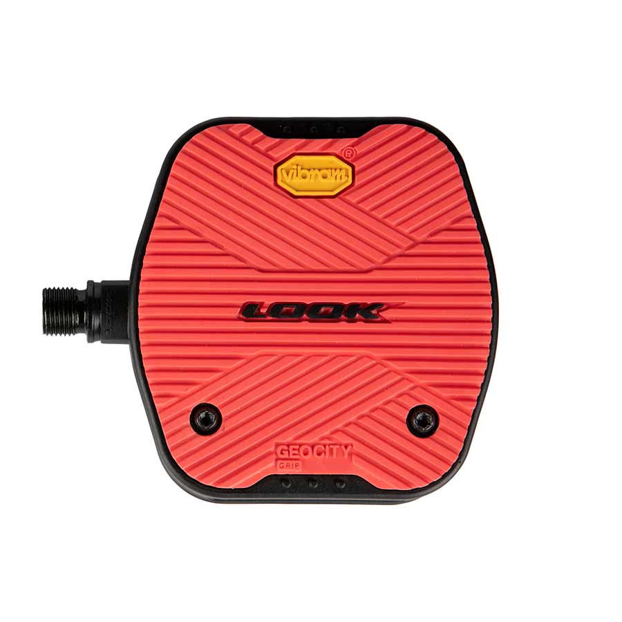 Black Look Geo City Grip platform pedals with textured grip surface, designed for cycling comfort and control.