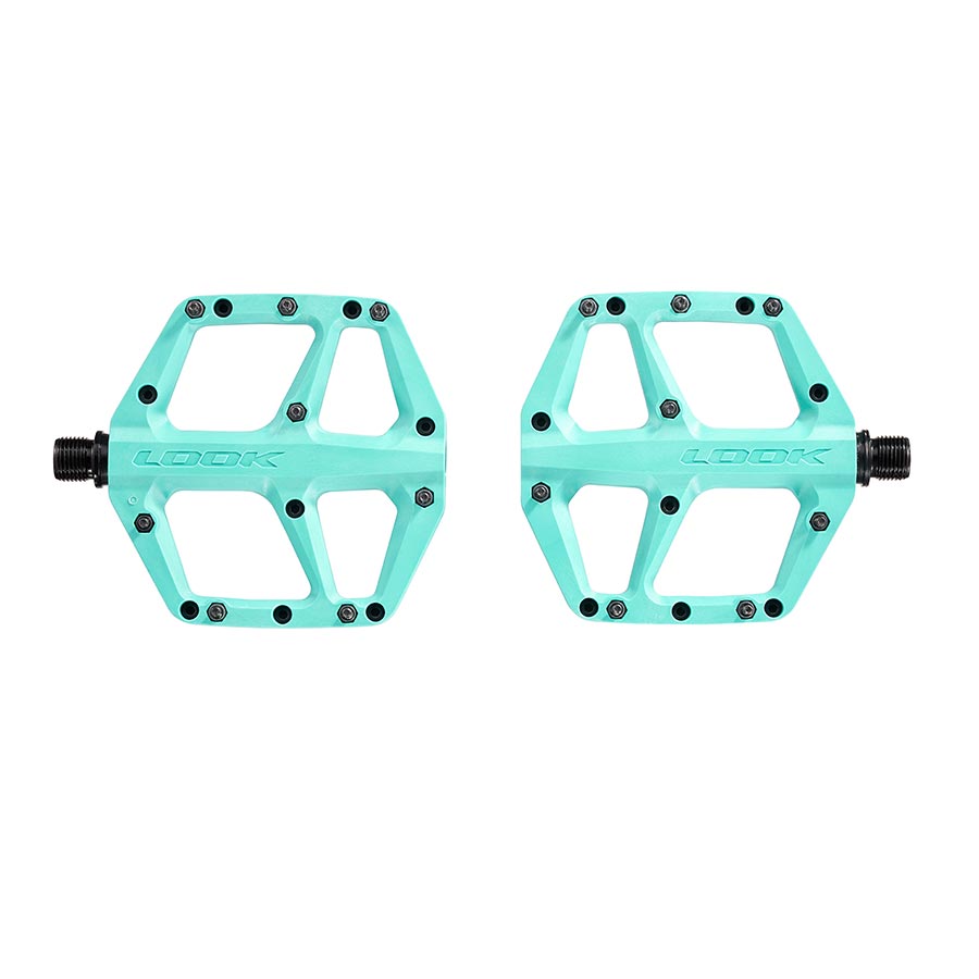 Look, Trail Fusion, Platform Pedals, Body: Composite, 9/16'', Red, Pair