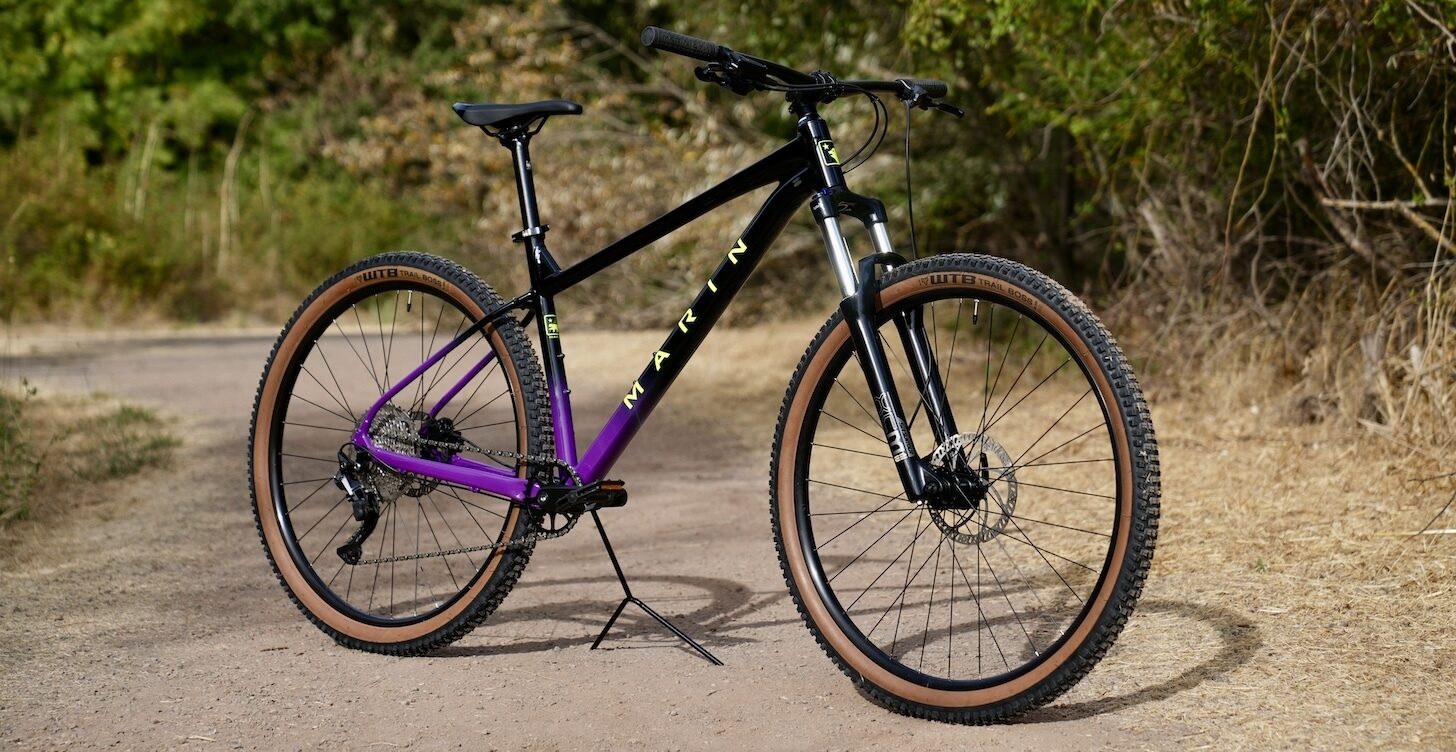 Marin Bobcat Trail 4 Black Purple Trail Angle