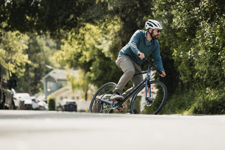 Marin Fairfax ST 1 urban city bicycle with lightweight frame, flat handlebars, and sleek design for city commuting.