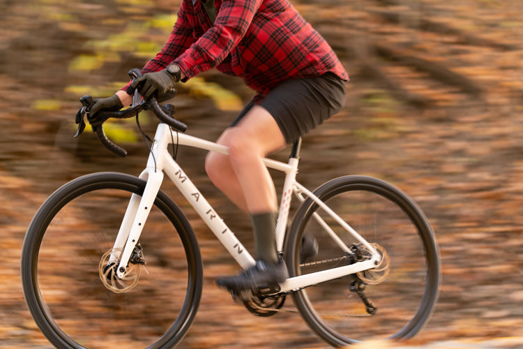 Marin Gestalt 1 Beyond Road Bike in 50cm frame, black and gray, with drop handlebars and knobby tires for versatile riding.
