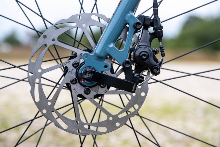 Marin Nicasio+ gravel bike in grey with 50cm frame, featuring rugged tires and a sturdy frame for off-road cycling.