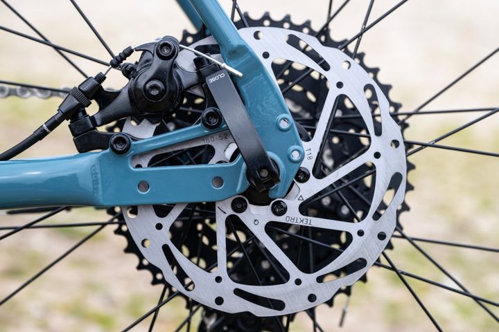 Marin Nicasio+ gravel bike in grey with 50cm frame, featuring drop handlebars and knobby tires for off-road cycling.