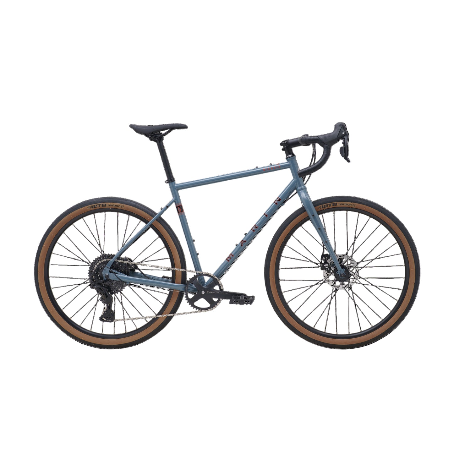 Marin Nicasio+ gravel bike in grey with 50cm frame, featuring drop handlebars and rugged tires for off-road riding.