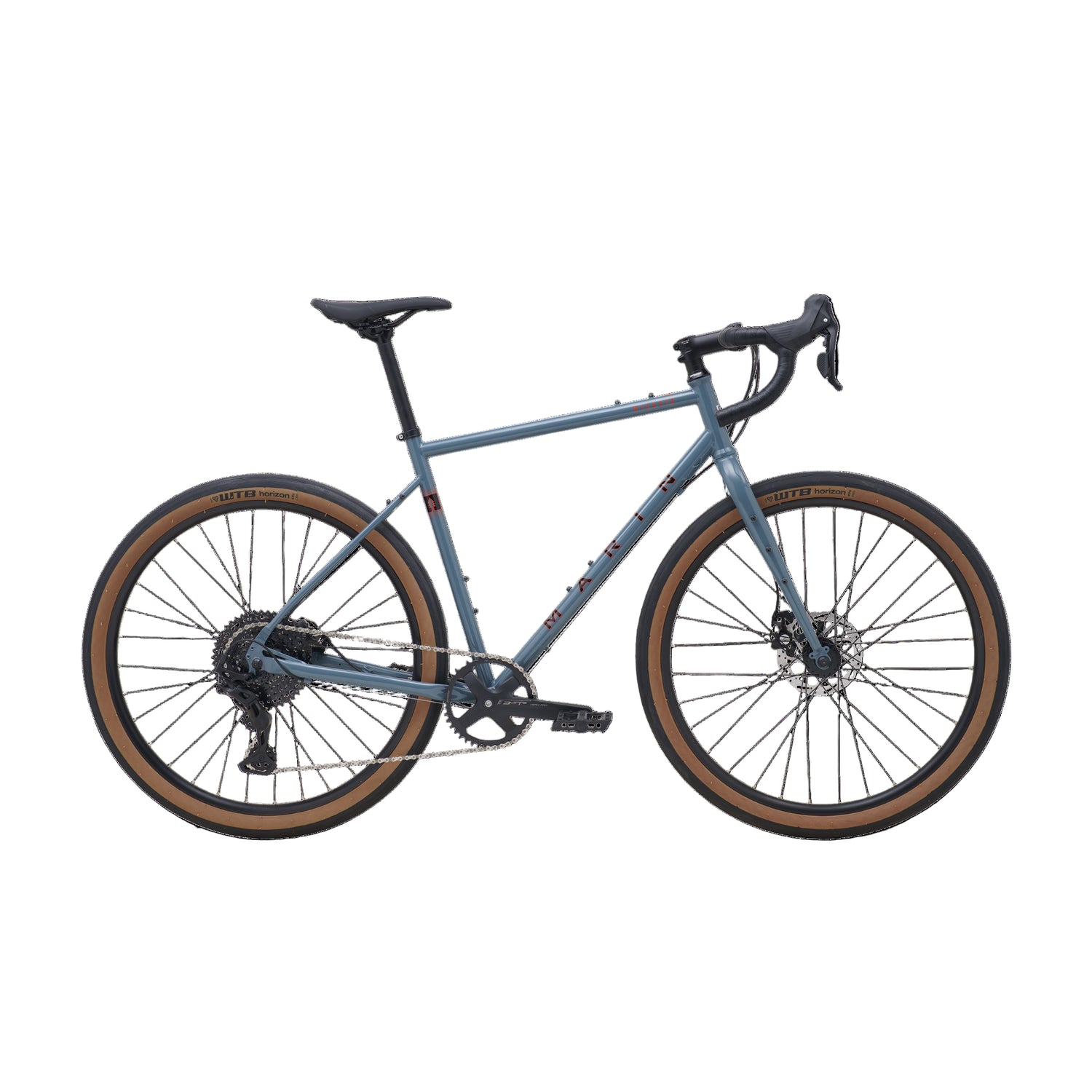 Marin Nicasio+ gravel bike in grey with 50cm frame, featuring drop handlebars and rugged tires for off-road riding.