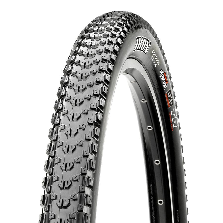 Maxxis Ikon mountain tire, 26-inch folding tubeless-ready tire with Maxx Speed, Exo protection, black rubber, 3C compound, 120 TPI