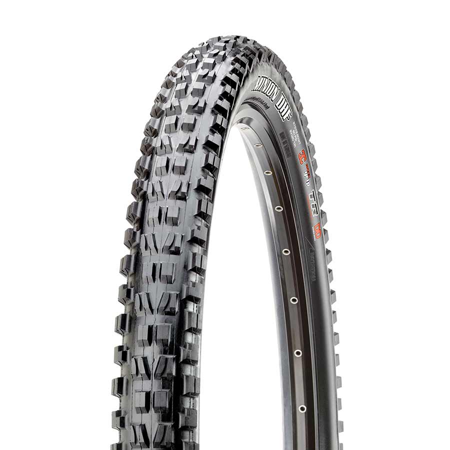 Maxxis Minion DHF mountain bike tire 26x2.50 with wire bead, black, for off-road cycling, rugged tread pattern for trail riding