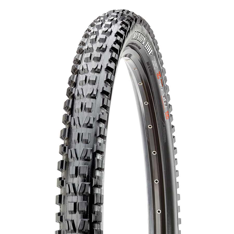 Maxxis Minion DHF mountain tire, 26x2.50, wire bead, black, off-road tire designed for mountain biking performance.
