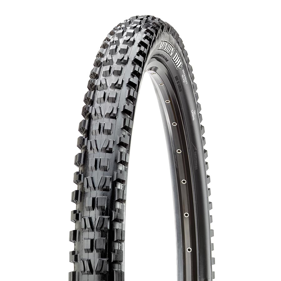 Maxxis Minion DHF mountain bike tire, 26x2.50, black wire clincher tire designed for aggressive trail riding and durability