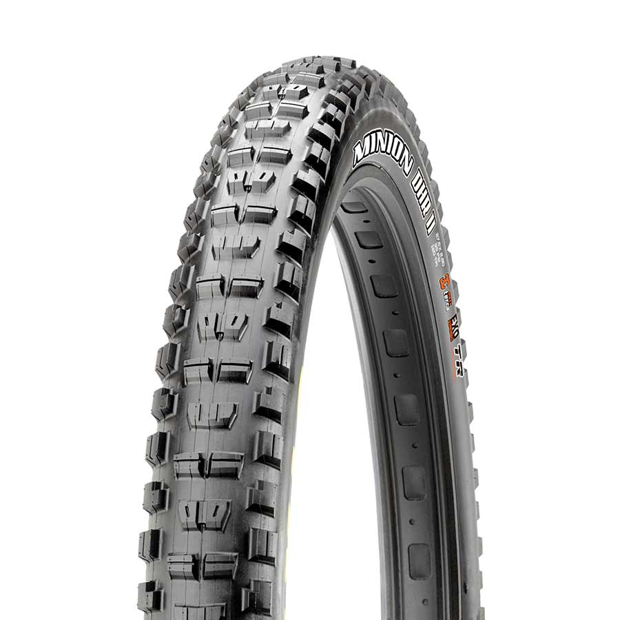 Maxxis Minion DHR2 mountain tire 26x2.30 folding tubeless-ready tire with Maxx Terra compound and Exo protection in black.