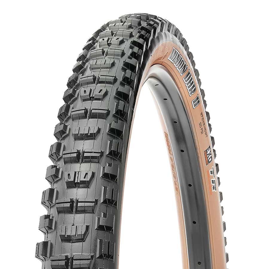 Maxxis Minion DHR2 mountain tire, 26-inch folding tubeless-ready tire with Maxx Terra compound and Exo protection in black.