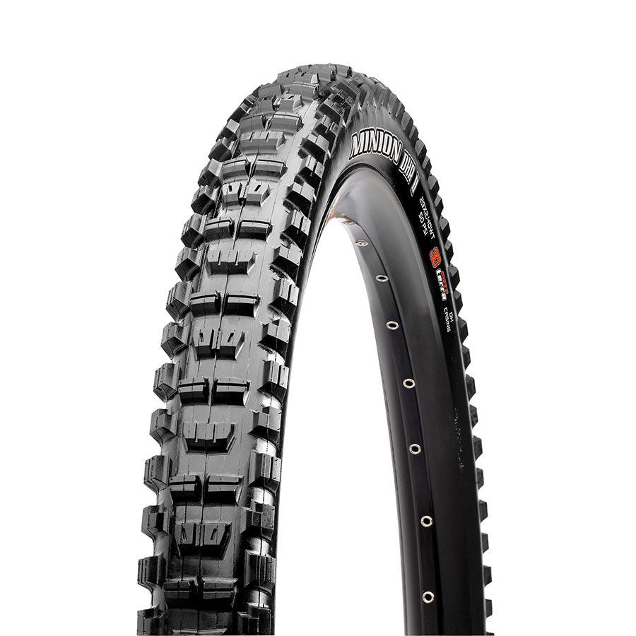 Maxxis Minion DHR2 mountain tire 26x2.30 folding tubeless-ready tire with Maxx Terra rubber and Exo protection for aggressive riding.