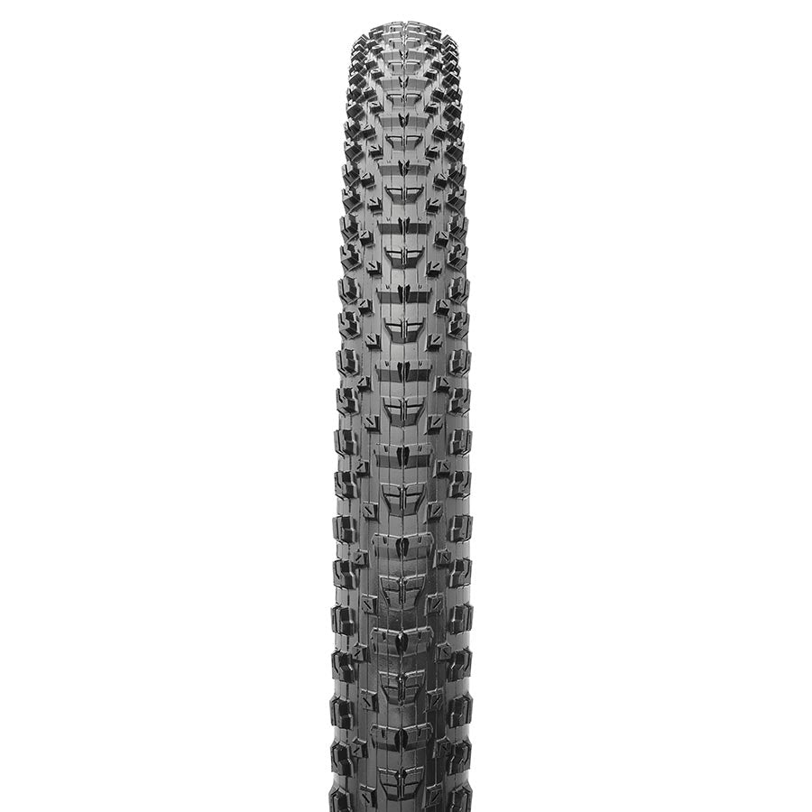 Maxxis Rekon mountain tire, 27.5-inch folding tubeless-ready tire with Maxx Terra rubber and Exo protection for mountain biking.