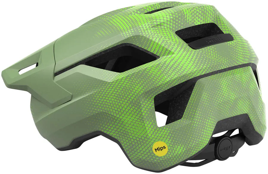 Red glossy MET Shelter Youth MIPS helmet for recreational and commuter cycling, with adjustable straps and ventilation.
