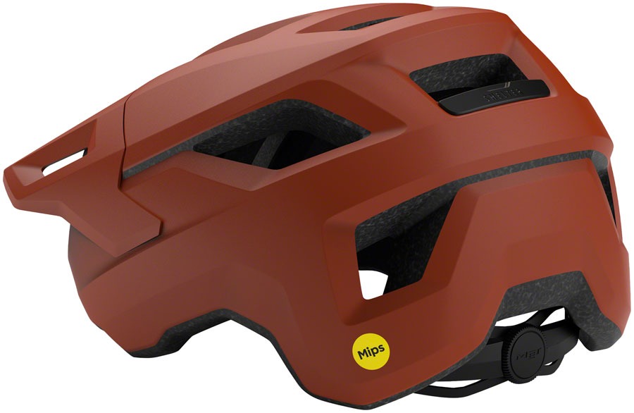 MET Shelter MIPS helmet for recreational and commuter cycling, small size in matte clay color, with adjustable straps and ventilation.