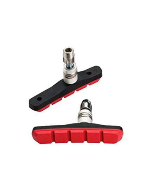 Jagwire, Mountain Sport, V-brake pads, All-Weather, Red, Pair - MetroCycle