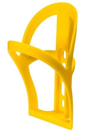 Black Velocity Bottle Trap Waterbottle Cage by MetroCycle mounted on a bicycle frame for secure water bottle storage.