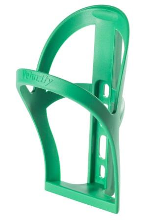 Black Velocity Bottle Trap water bottle cage by MetroCycle, securely holds a water bottle on a bicycle frame.