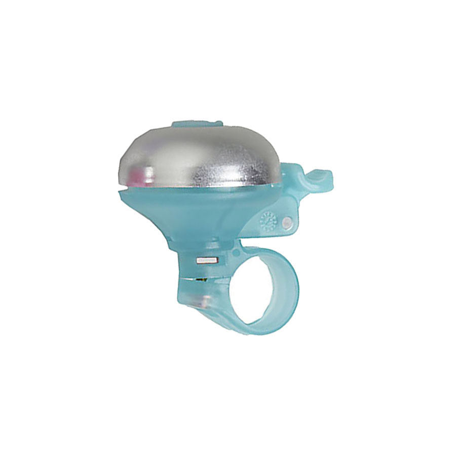 Blue Mirrycle Incredibell Candibell bell for bicycles, compact and easy to install, with a clear, bright ringing sound.