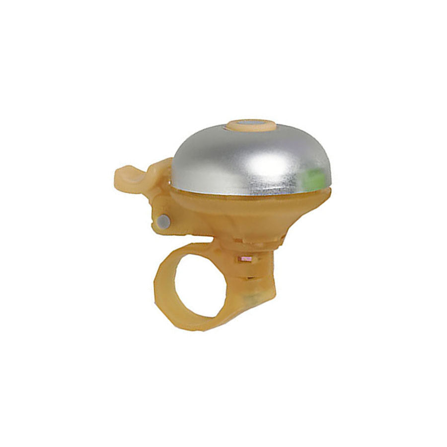 Blue Mirrycle Incredibell Candibell bell for bikes, featuring a playful design and easy-to-use horn for safety and alerting others.