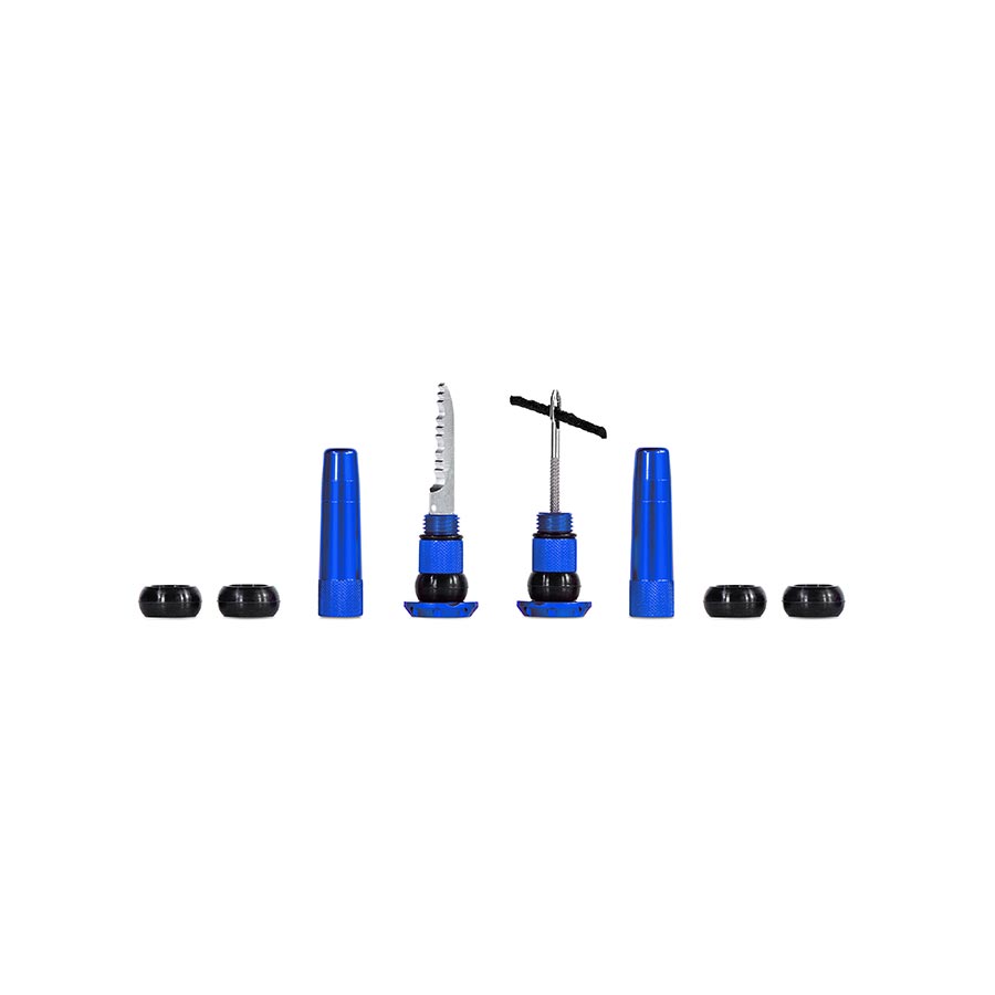 Muc-Off Stealth Tubeless Plugs for tubeless tire repair, black pair, durable rubber inserts for quick puncture fixes