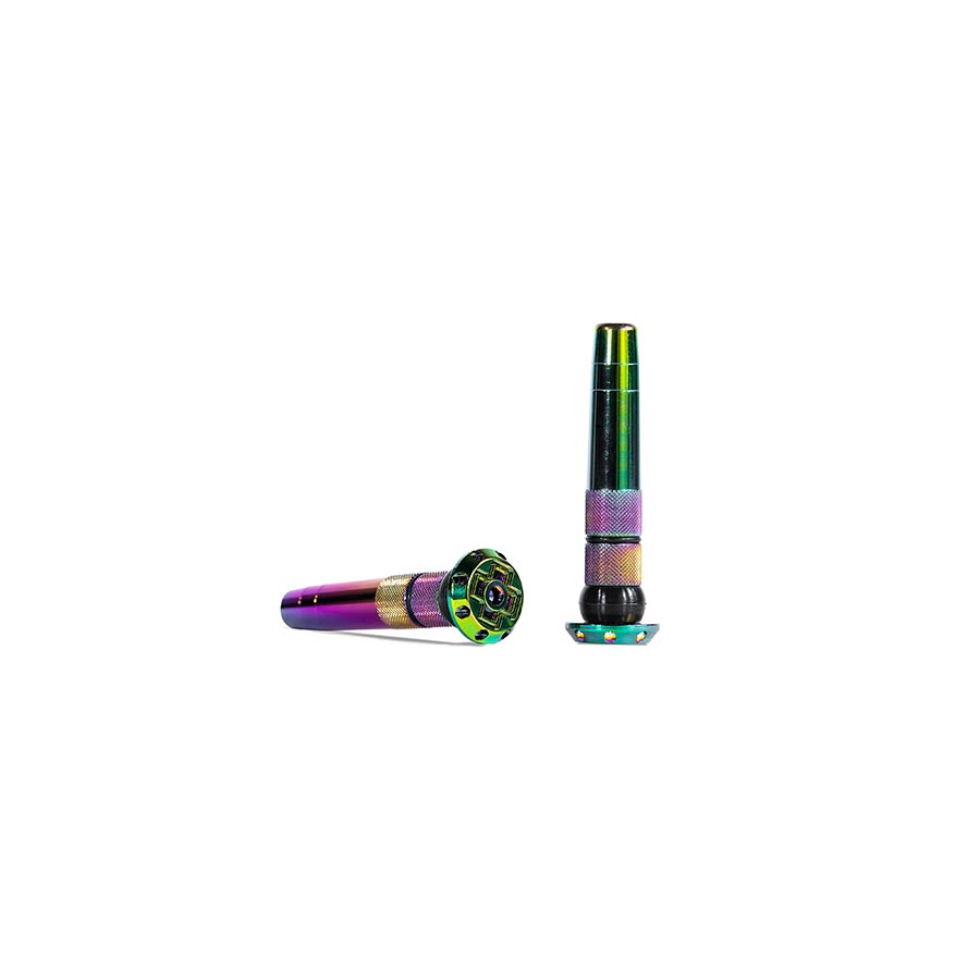 Pair of Muc-Off Stealth Tubeless Plugs for tubeless tire repair, black, compact and durable for motorcycle or bike tires.