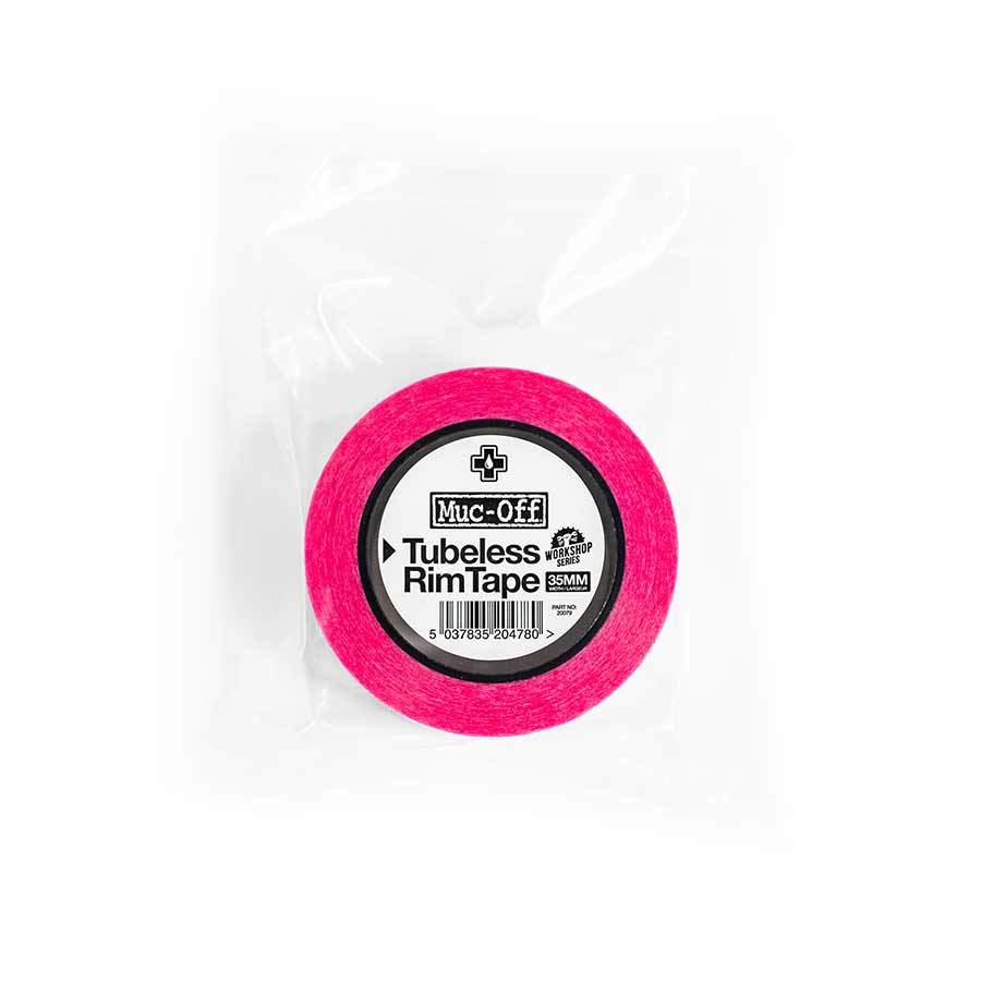 Muc-Off tubeless rim tape shop size, 50m length, 17mm width, for bicycle tubeless wheel setups.