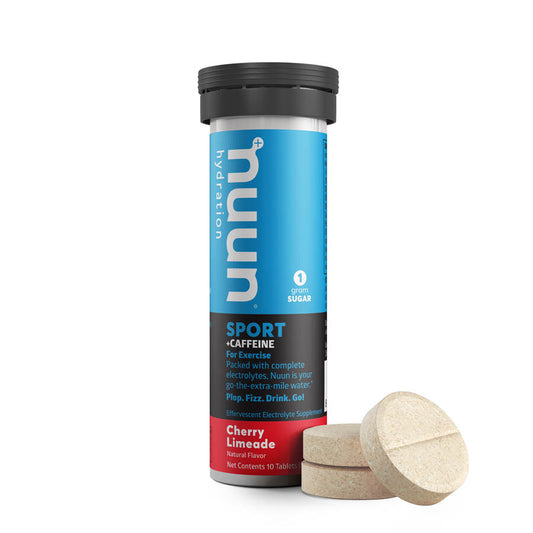 Nuun, Sport with Caffeine, Drink Mix, Cherry Limeade, Box of 8, 10 servings
