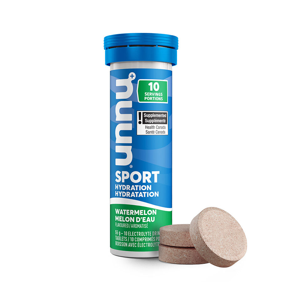 Nuun Sport Citrus Fruit Drink Mixes box of 8, flavored electrolyte drink mixes for hydration and energy.