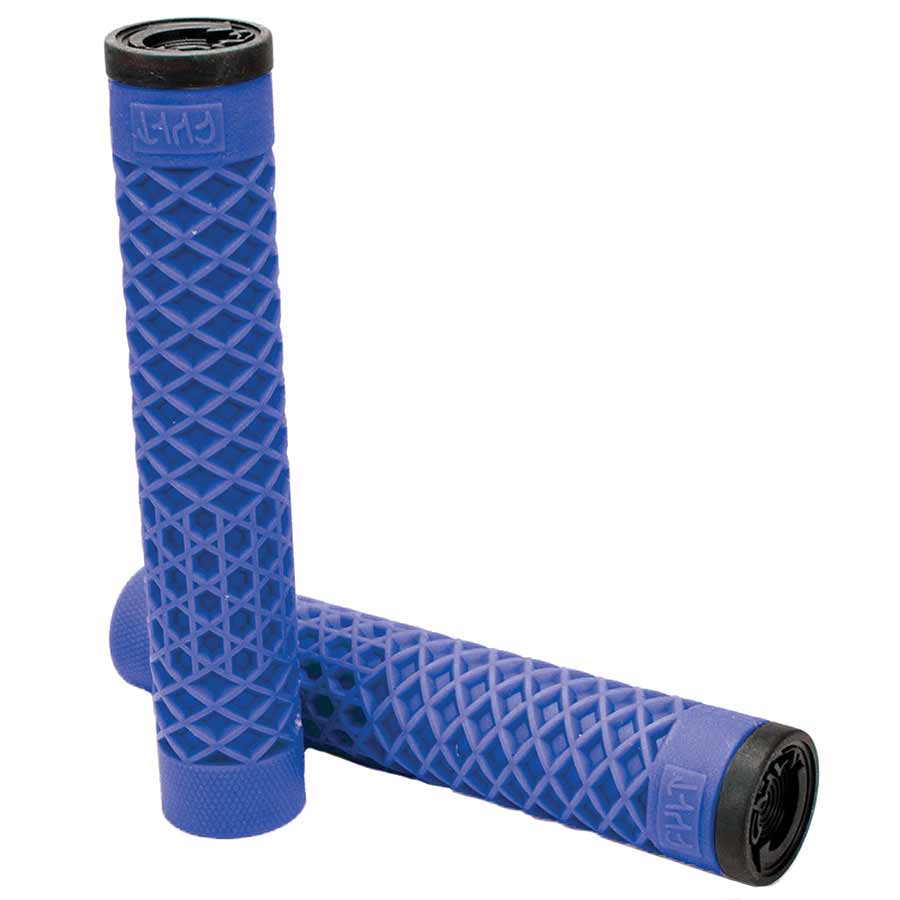 Pair of black ODI Cult X Vans flangeless grips with a sleek, minimal design for BMX or mountain biking.