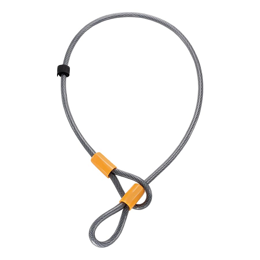 OnGuard Akita Loop 10mm cable lock in black, 120cm length, featuring a durable security cable lock for bikes and outdoor gear.