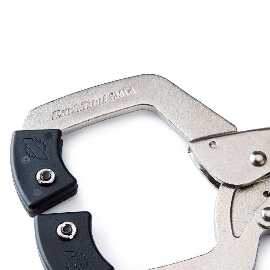 Park Tool BMT-1 tube and tire repair kit with tire bead breaker tool for removing tire beads from rims.