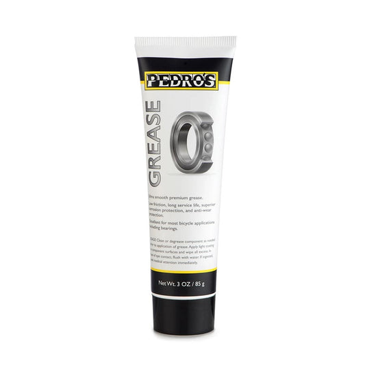 Pedros lubricant grease tube, 85g, showing the cylindrical container with label for bike maintenance and lubrication.