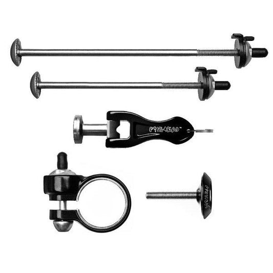 4 pc Wheel Stem & Seatpost Lock kit - MetroCycle