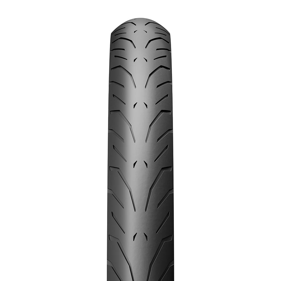Pirelli Angel GT Urban hybrid tire with black tread and sidewalls, 700x37c size, designed for versatile urban riding.
