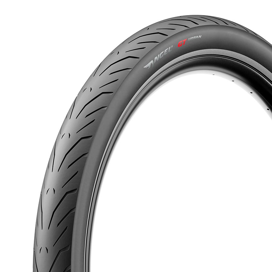 Pirelli Angel GT Urban hybrid tires in black, 700x37c size, designed for versatile urban cycling.