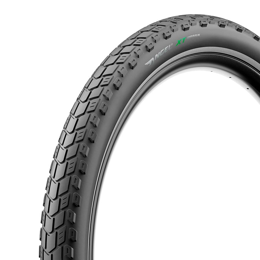 Pirelli Angel XT Urban hybrid tires in 700x32c black, suitable for city and off-road cycling.