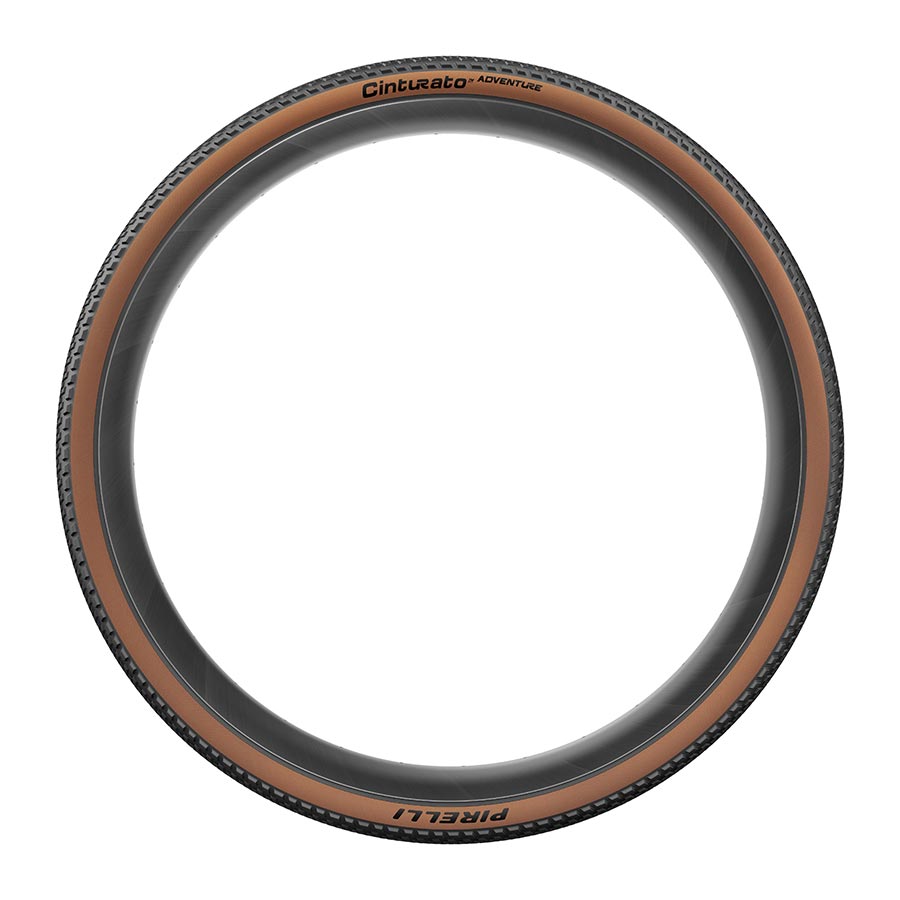 Pirelli Cinturato Adventure gravel tires 700x40c with tanwall sidewalls, designed for off-road cycling and durability