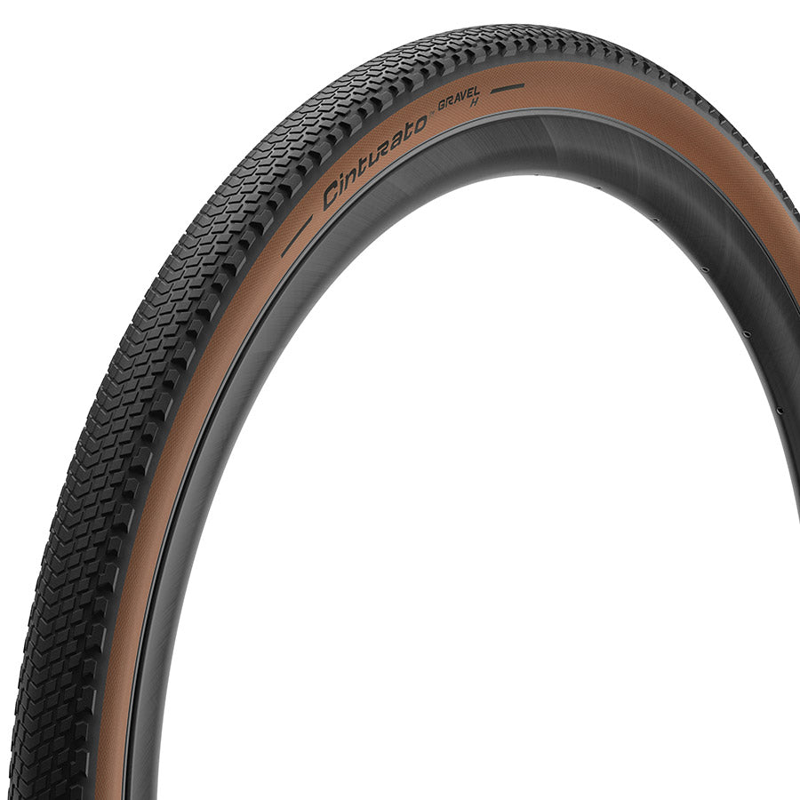 Pirelli Cinturato Gravel H HP-Line gravel tires, 700x40c, tubeless-ready, black, folding, 120 TPI for rugged gravel riding.