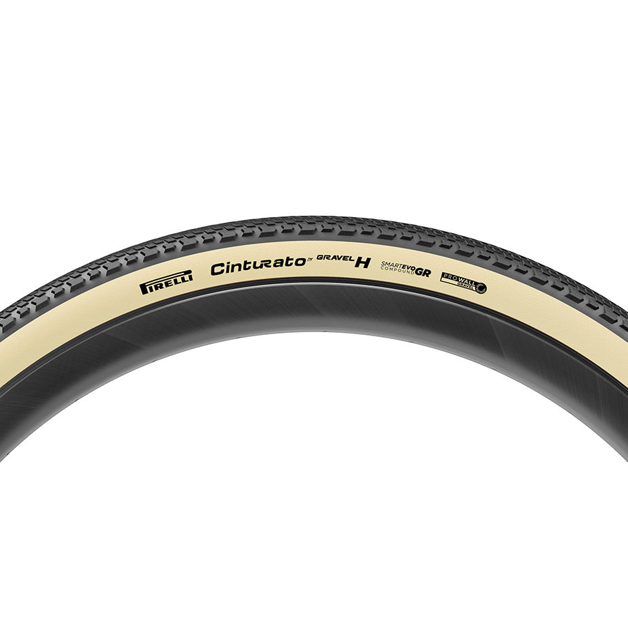 Pirelli Cinturato Gravel H HP-Line gravel tires 700x40c, black, tubeless-ready with SmartEvo and ProWall technology.
