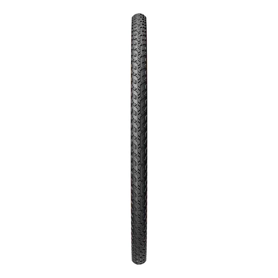 Pirelli Cinturato Gravel M tire, 700x35c, tubeless-ready gravel tire with black tread and sidewalls, designed for off-road cycling.